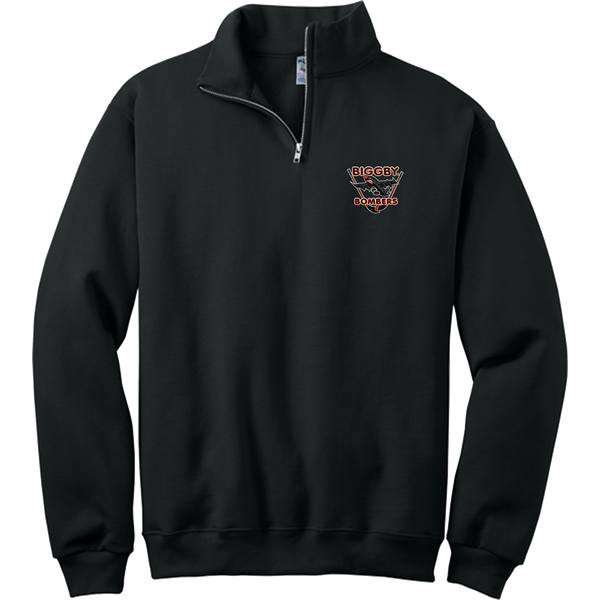 Biggby Bombers NuBlend 1/4-Zip Cadet Collar Sweatshirt