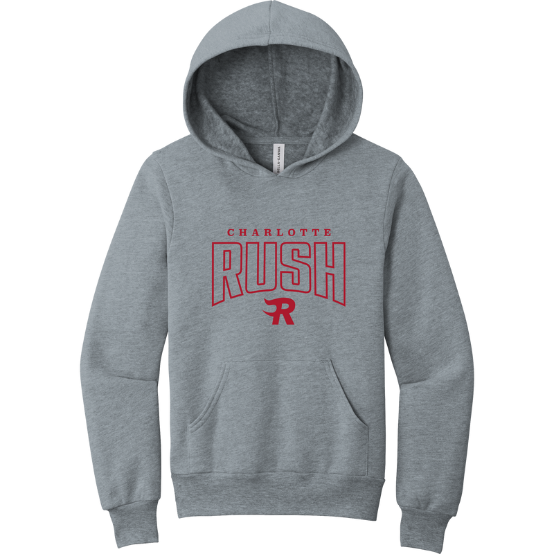 Charlotte Rush Youth Sponge Fleece Pullover Hoodie