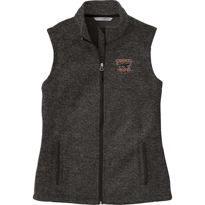Biggby Bombers Ladies Sweater Fleece Vest