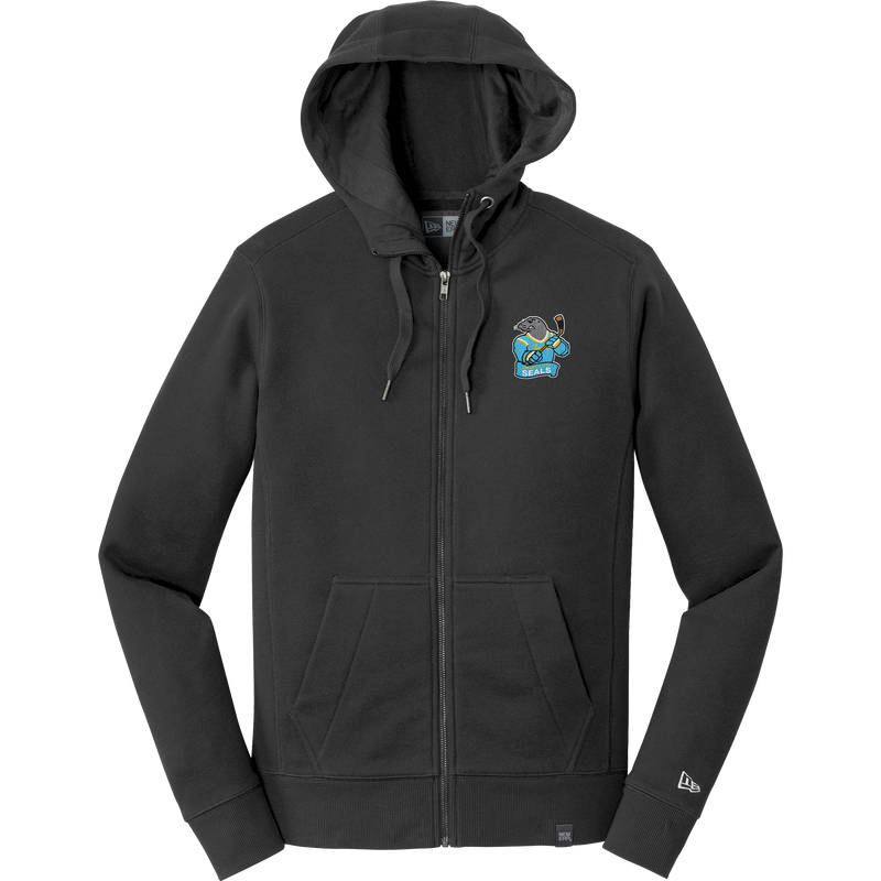 Atlantic City Seals New Era French Terry Full-Zip Hoodie